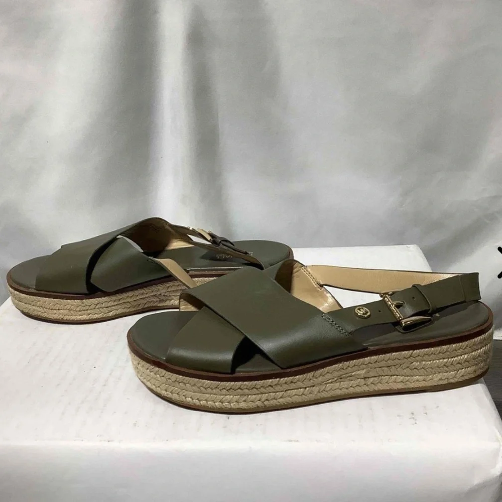 Michael Kors Green Espadrilles with Comfort and Style